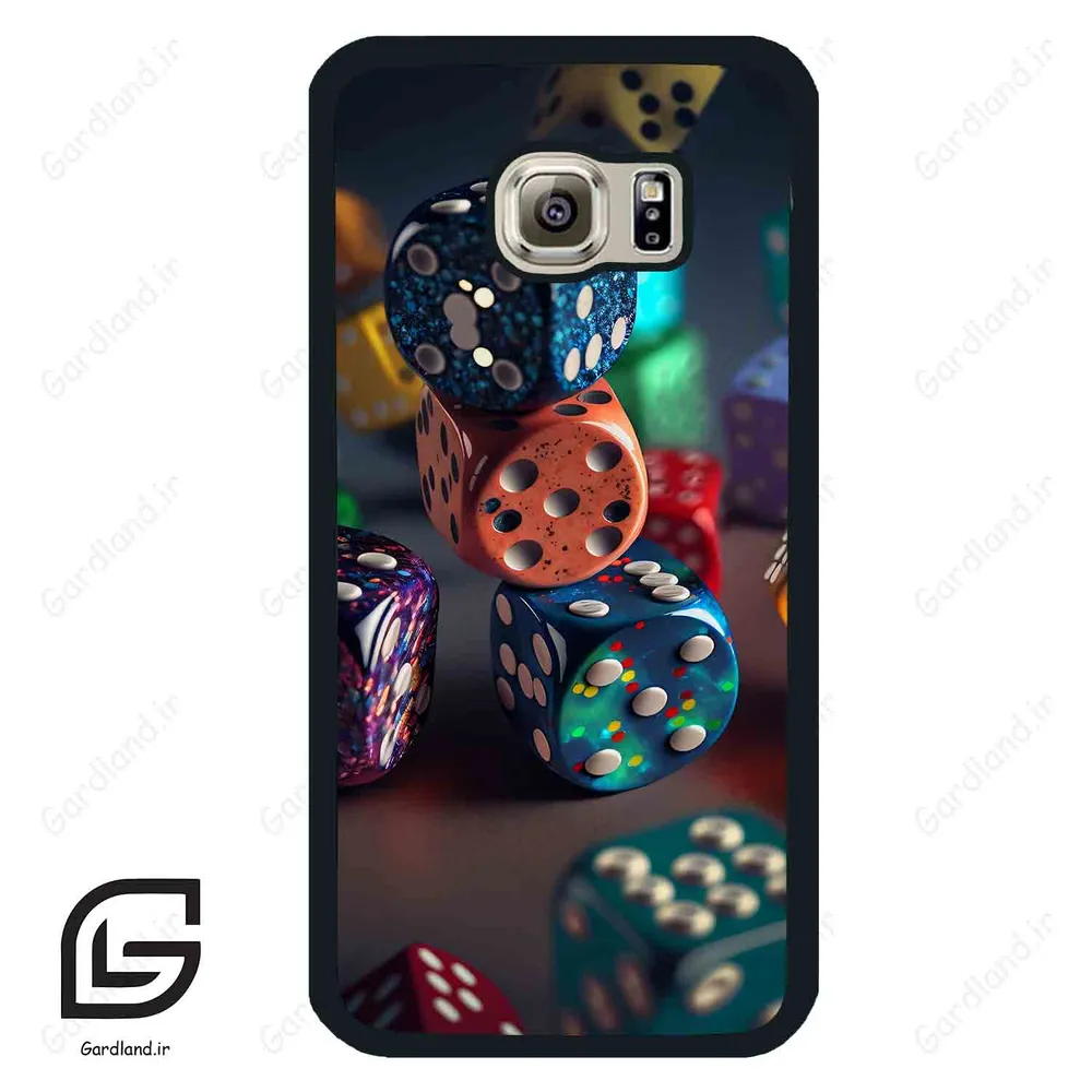 قاب گوشی سامسونگ اس 6 (Galaxy S6 ) طرح تاس کد 2556