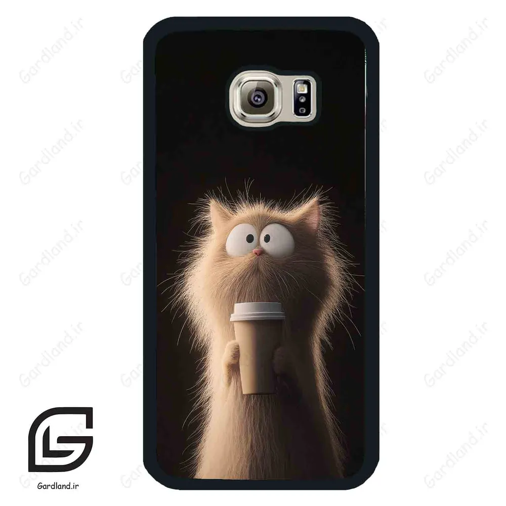 قاب گوشی سامسونگ اس 6 (Galaxy S6 ) طرح گربه کد 2567
