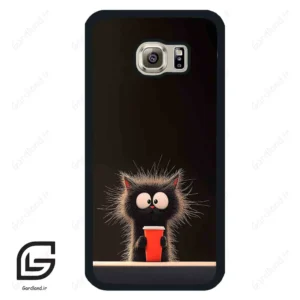قاب گوشی سامسونگ اس 6 (Galaxy S6 ) طرح گربه کد 2580
