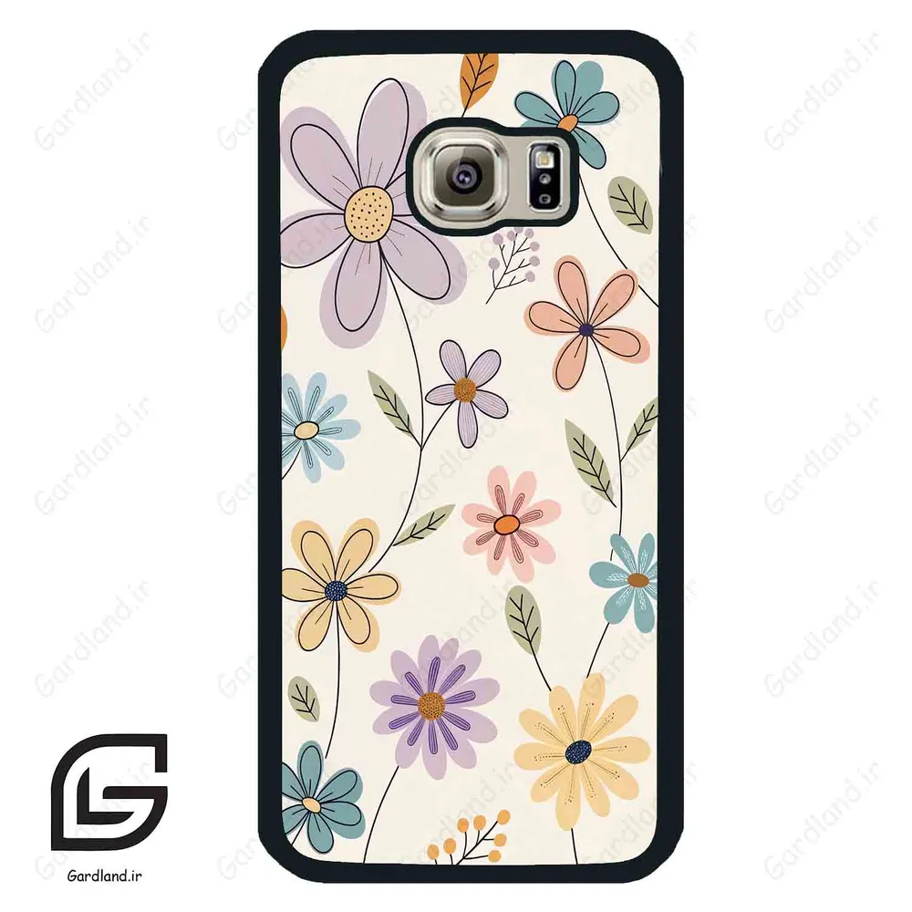 قاب گوشی سامسونگ اس 6 (Galaxy S6 ) طرح گل کد 2587