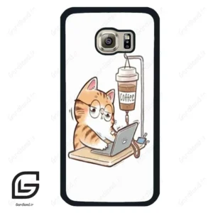 قاب گوشی سامسونگ اس 6 (Galaxy S6 ) طرح گربه کد 2617