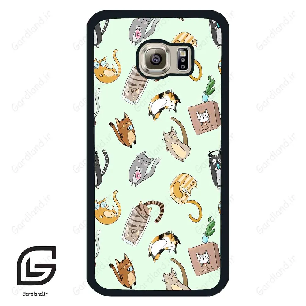 قاب گوشی سامسونگ اس 6 (Galaxy S6 ) طرح گربه کد 2622