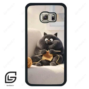 قاب گوشی سامسونگ اس 6 (Galaxy S6 ) طرح گربه کد 2639
