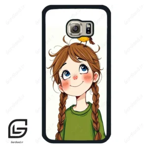 قاب گوشی سامسونگ اس 6 (Galaxy S6 ) طرح دختر کد 2640