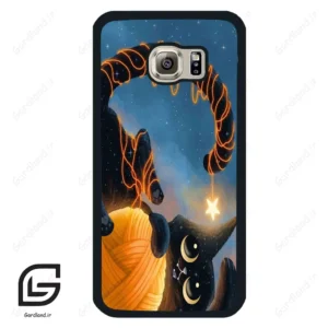 قاب گوشی سامسونگ اس 6 (Galaxy S6 ) طرح گربه کد 2654