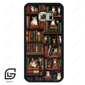قاب گوشی سامسونگ اس 6 (Galaxy S6 ) طرح کتابخانه کد 2675