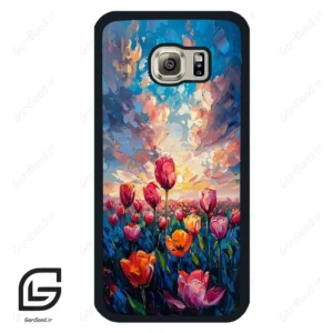 قاب گوشی سامسونگ اس 6 (Galaxy S6 ) طرح گل کد 2687