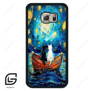 قاب گوشی سامسونگ اس 6 (Galaxy S6 ) طرح گربه کد 2727