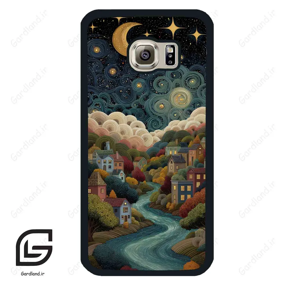 قاب گوشی سامسونگ اس 6 (Galaxy S6 ) طرح دهکده کد 2736