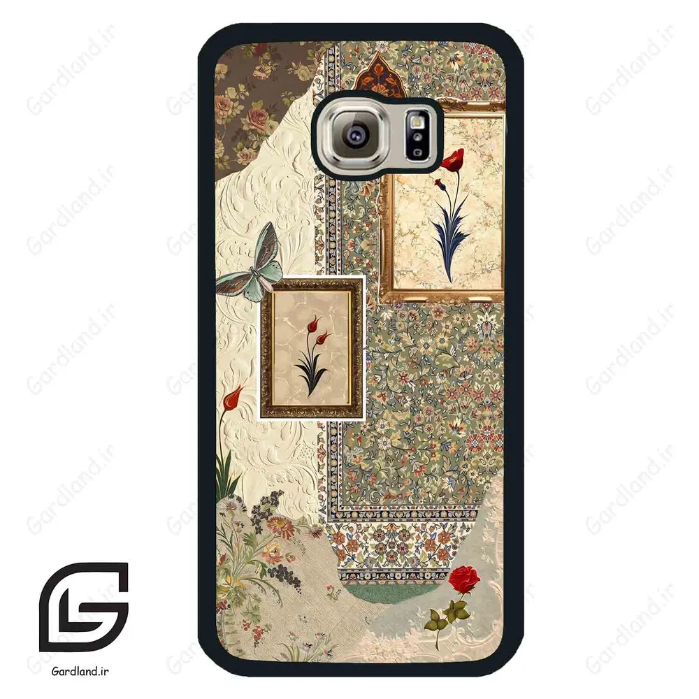قاب گوشی سامسونگ اس 6 (Galaxy S6 ) طرح گل کد 2768