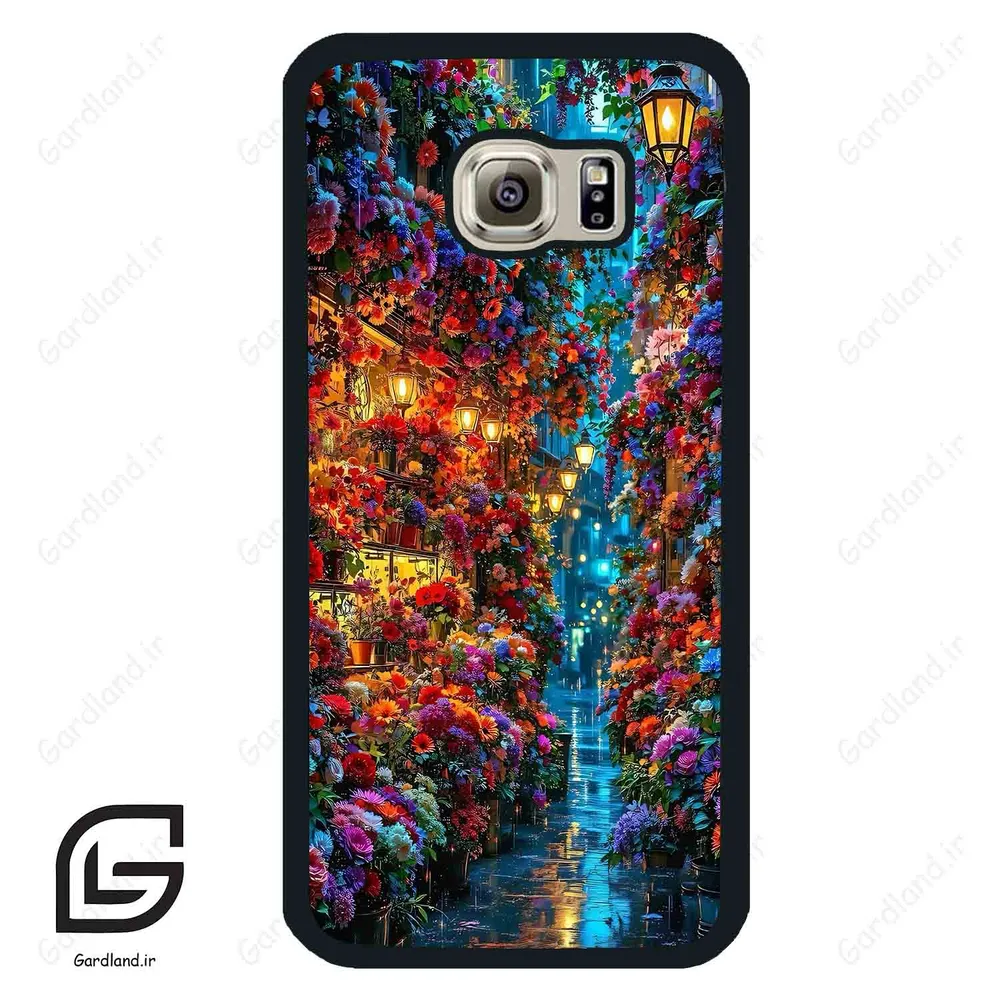 قاب گوشی سامسونگ اس 6 (Galaxy S6 ) طرح گل کد 2794