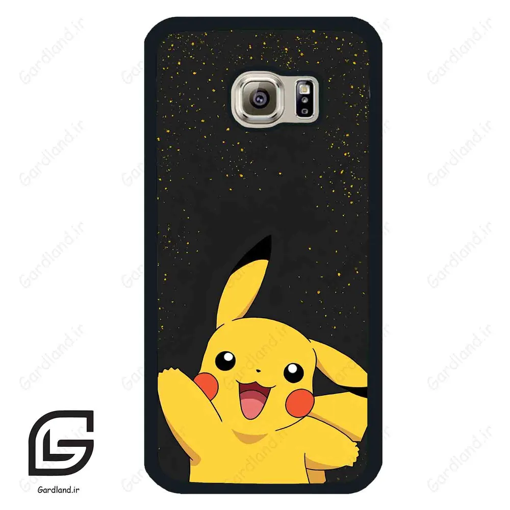 قاب گوشی سامسونگ اس 6 (Galaxy S6 ) طرح پیکاچو کد 2835