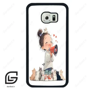 قاب گوشی سامسونگ اس 6 اج (Galaxy S6 EDGE ) طرح دخترانه کد 2027