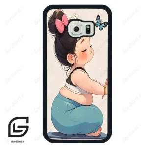 قاب گوشی سامسونگ اس 6 اج (Galaxy S6 EDGE ) طرح دخترانه کد 2032