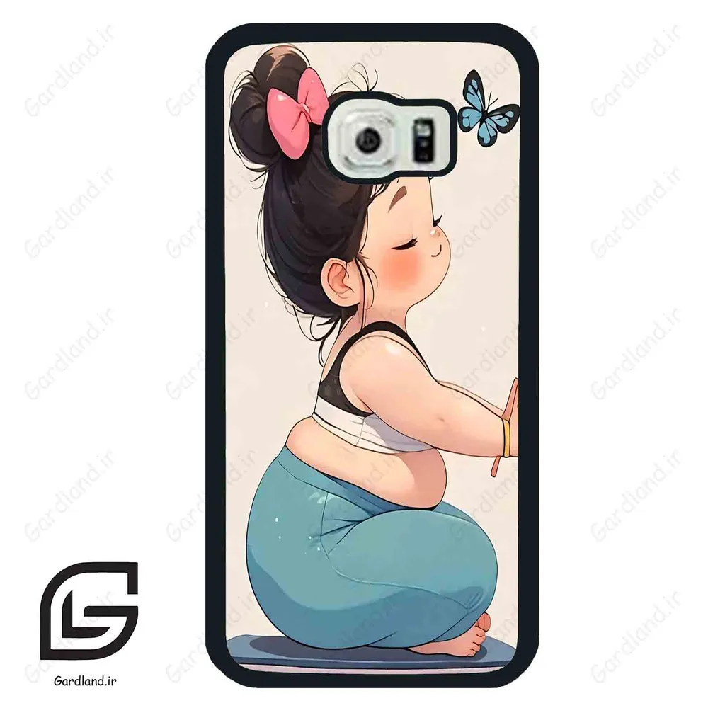 قاب گوشی سامسونگ اس 6 اج (Galaxy S6 EDGE ) طرح دخترانه کد 2032