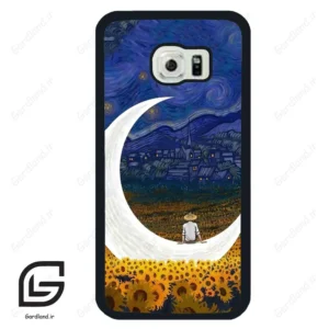 قاب گوشی سامسونگ اس 6 اج (Galaxy S6 EDGE ) طرح ماه کد 2125