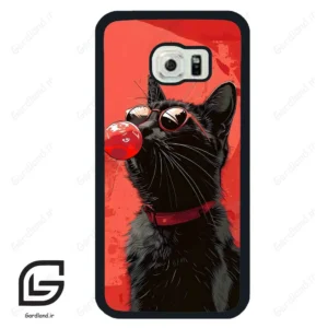 قاب گوشی سامسونگ اس 6 اج (Galaxy S6 EDGE ) طرح گربه کد 2131