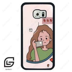 قاب گوشی سامسونگ اس 6 اج (Galaxy S6 EDGE ) طرح دخترانه کد 2141