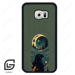 قاب گوشی سامسونگ اس 6 اج (Galaxy S6 EDGE ) طرح ماه کد 2267