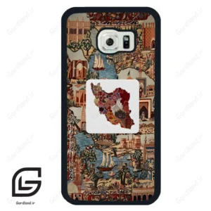 قاب گوشی سامسونگ اس 6 اج (Galaxy S6 EDGE ) طرح نقشه ایران کد 2287