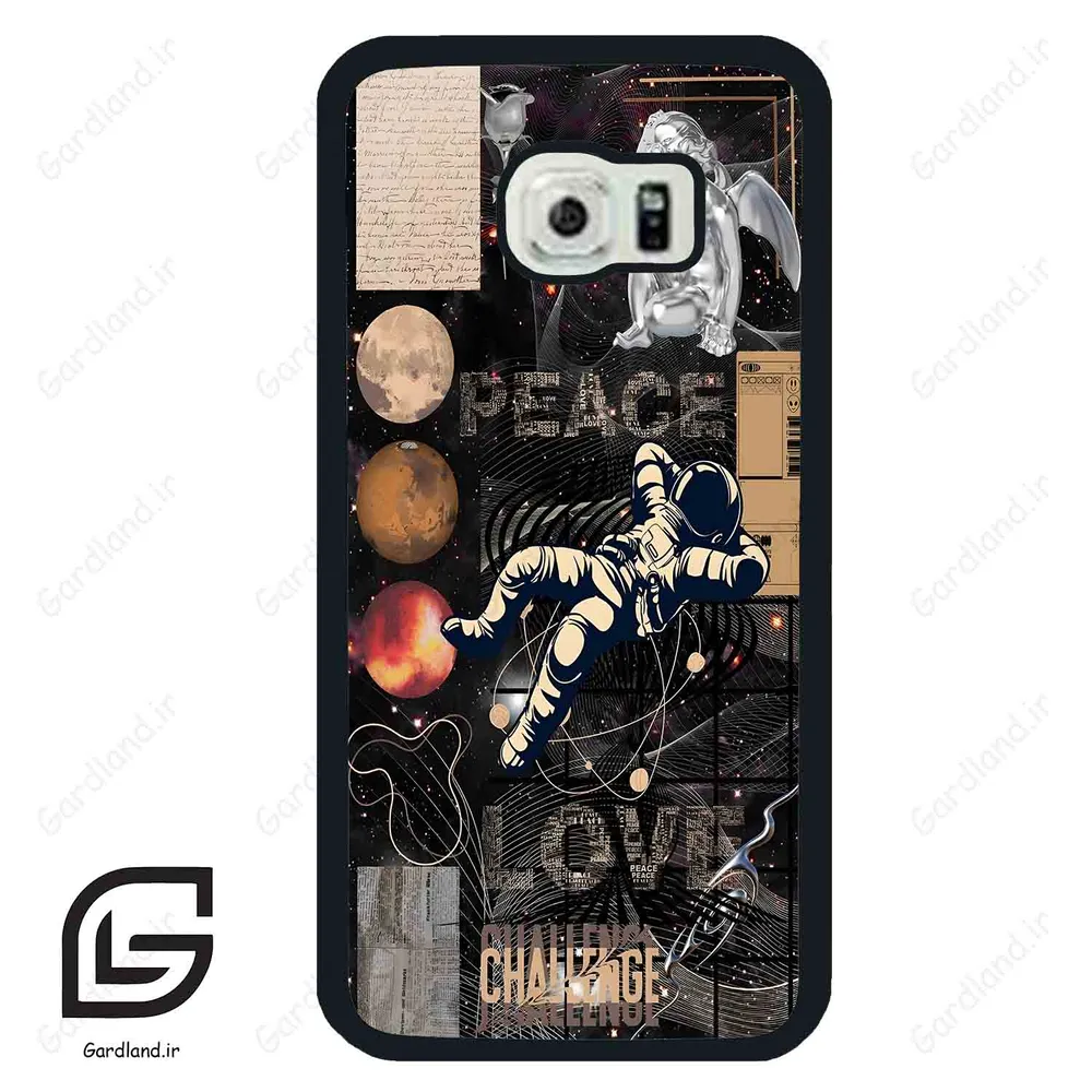 قاب گوشی سامسونگ اس 6 اج (Galaxy S6 EDGE ) طرح فضانورد کد 2303