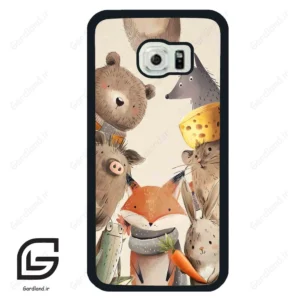 قاب گوشی سامسونگ اس 6 اج (Galaxy S6 EDGE ) طرح حیوانات کد 2338