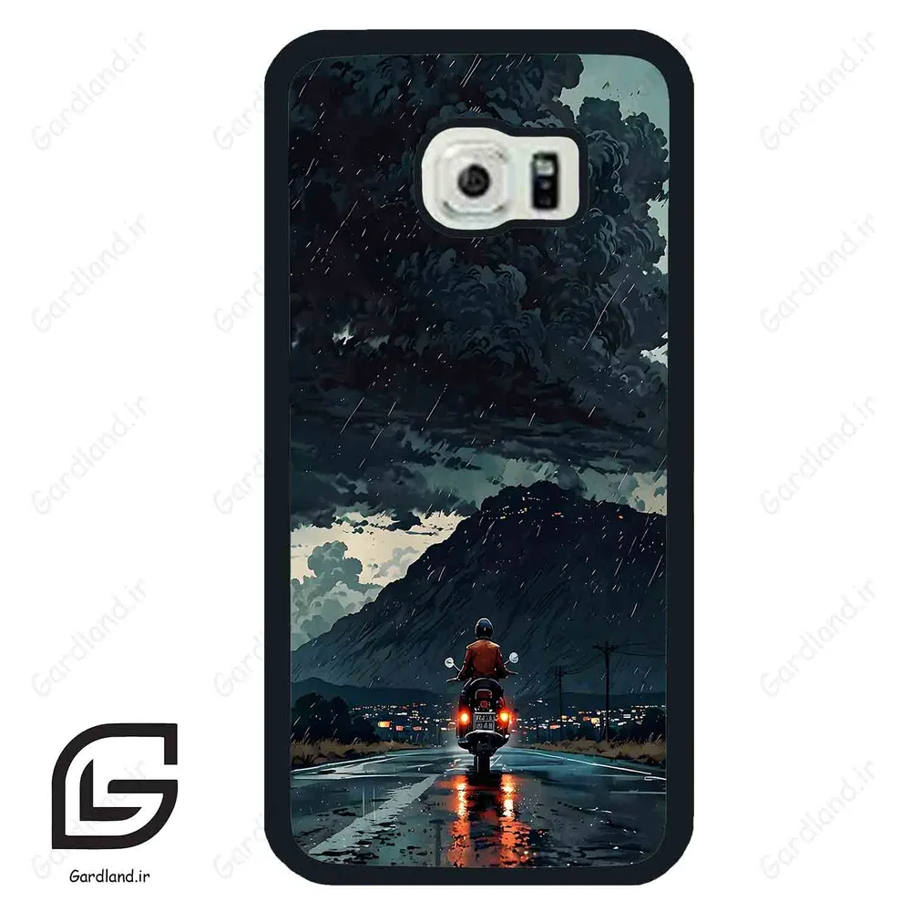 قاب گوشی سامسونگ اس 6 اج (Galaxy S6 EDGE ) طرح موتورسوار کد 2342