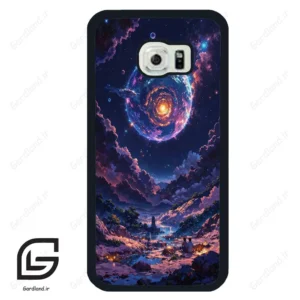 قاب گوشی سامسونگ اس 6 اج (Galaxy S6 EDGE ) طرح ماه کد 2344