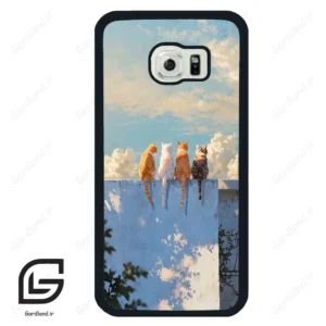 قاب گوشی سامسونگ اس 6 اج (Galaxy S6 EDGE ) طرح گربه کد 2367