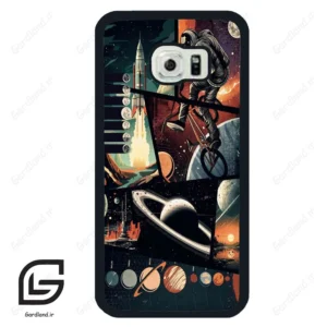 قاب گوشی سامسونگ اس 6 اج (Galaxy S6 EDGE ) طرح فضانورد کد 2415