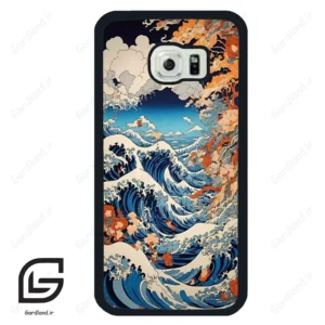 قاب گوشی سامسونگ اس 6 اج (Galaxy S6 EDGE ) طرح موج کد 2418