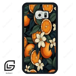 قاب گوشی سامسونگ اس 6 اج (Galaxy S6 EDGE ) طرح پرتقالی کد 2423