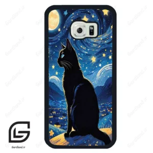 قاب گوشی سامسونگ اس 6 اج (Galaxy S6 EDGE ) طرح گربه کد 2438