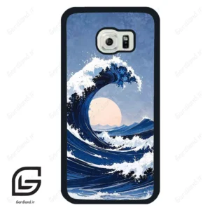 قاب گوشی سامسونگ اس 6 اج (Galaxy S6 EDGE ) طرح موج کد 2443