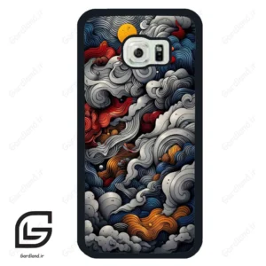 قاب گوشی سامسونگ اس 6 اج (Galaxy S6 EDGE ) طرح ابرنگی کد 2448