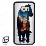 قاب گوشی سامسونگ اس 6 اج (Galaxy S6 EDGE ) طرح خرس کد 2449