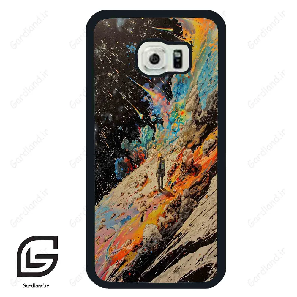 قاب گوشی سامسونگ اس 6 اج (Galaxy S6 EDGE ) طرح فضانورد کد 2450