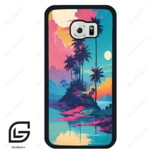 قاب گوشی سامسونگ اس 6 اج (Galaxy S6 EDGE ) طرح جزیره کد 2461