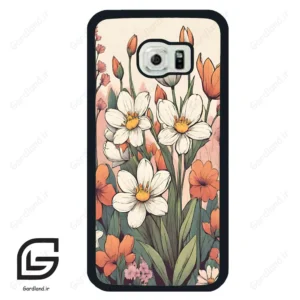 قاب گوشی سامسونگ اس 6 اج (Galaxy S6 EDGE ) طرح گل کد 2475