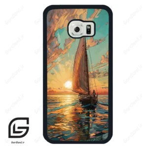 قاب گوشی سامسونگ اس 6 اج (Galaxy S6 EDGE ) طرح قایق کد 2485