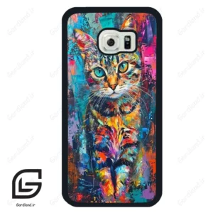 قاب گوشی سامسونگ اس 6 اج (Galaxy S6 EDGE ) طرح گربه کد 2488