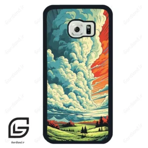 قاب گوشی سامسونگ اس 6 اج (Galaxy S6 EDGE ) طرح ابرنگی کد 2491