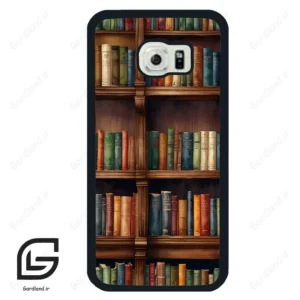 قاب گوشی سامسونگ اس 6 اج (Galaxy S6 EDGE ) طرح کتابخانه کد 2527