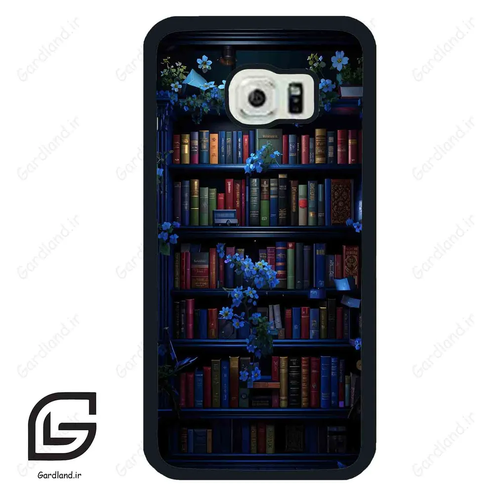 قاب گوشی سامسونگ اس 6 اج (Galaxy S6 EDGE ) طرح کتابخانه کد 2528