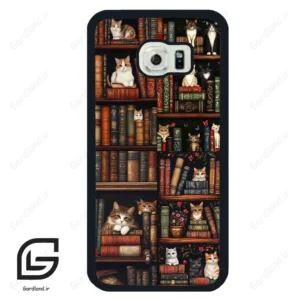 قاب گوشی سامسونگ اس 6 اج (Galaxy S6 EDGE ) طرح کتابخانه کد 2532