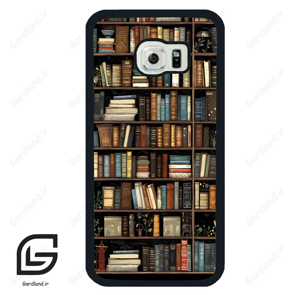 قاب گوشی سامسونگ اس 6 اج (Galaxy S6 EDGE ) طرح کتابخانه کد 2533