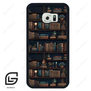 قاب گوشی سامسونگ اس 6 اج (Galaxy S6 EDGE ) طرح کتابخانه کد 2536