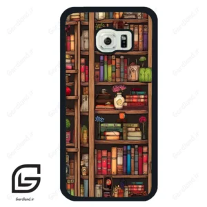 قاب گوشی سامسونگ اس 6 اج (Galaxy S6 EDGE ) طرح کتابخانه کد 2537