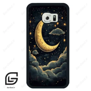 قاب گوشی سامسونگ اس 6 اج (Galaxy S6 EDGE ) طرح ماه کد 2547