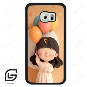 قاب گوشی سامسونگ اس 6 اج (Galaxy S6 EDGE ) طرح دختر کد 2568